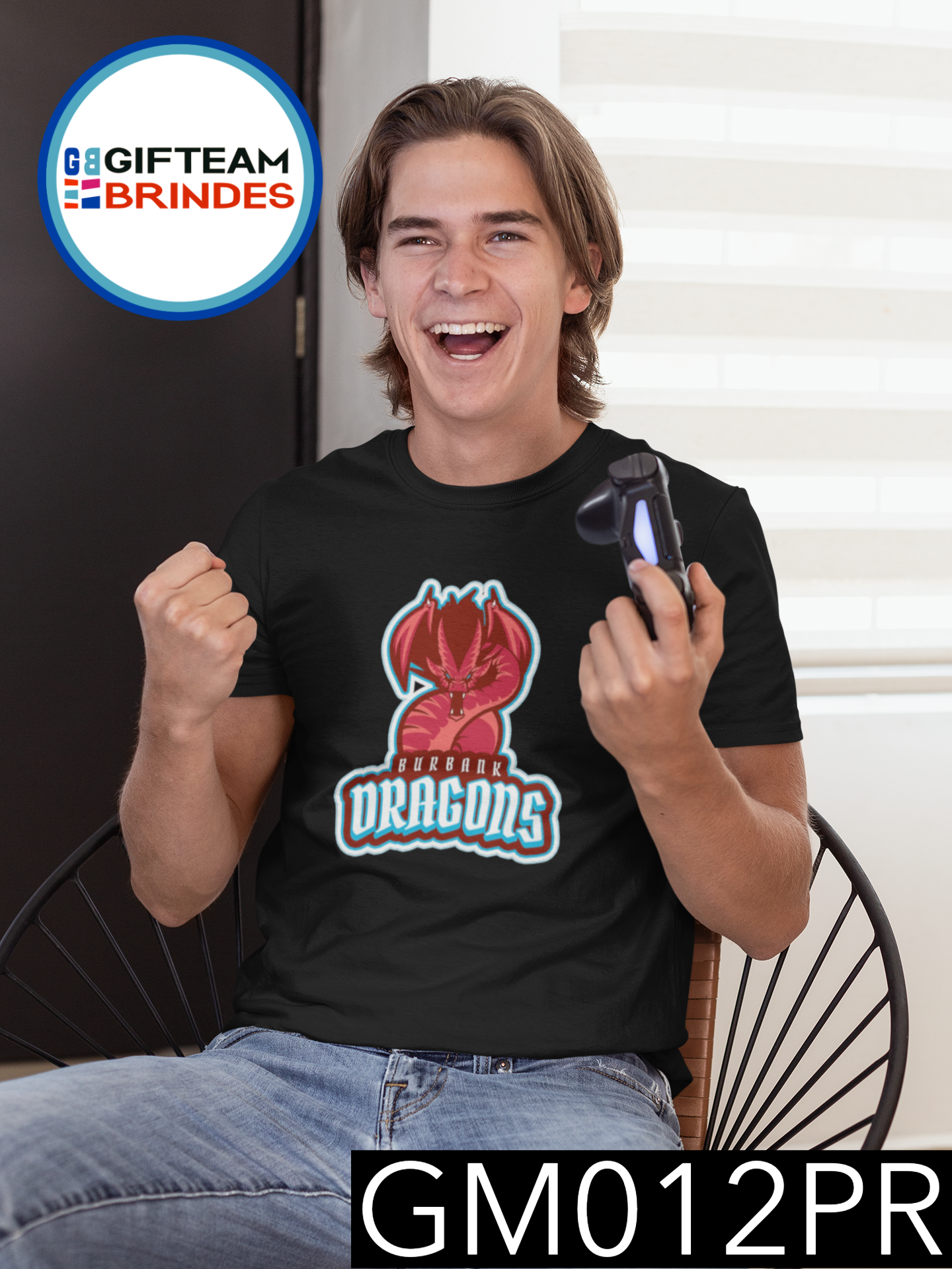 T-SHIRT HOMEM GAMING GM012