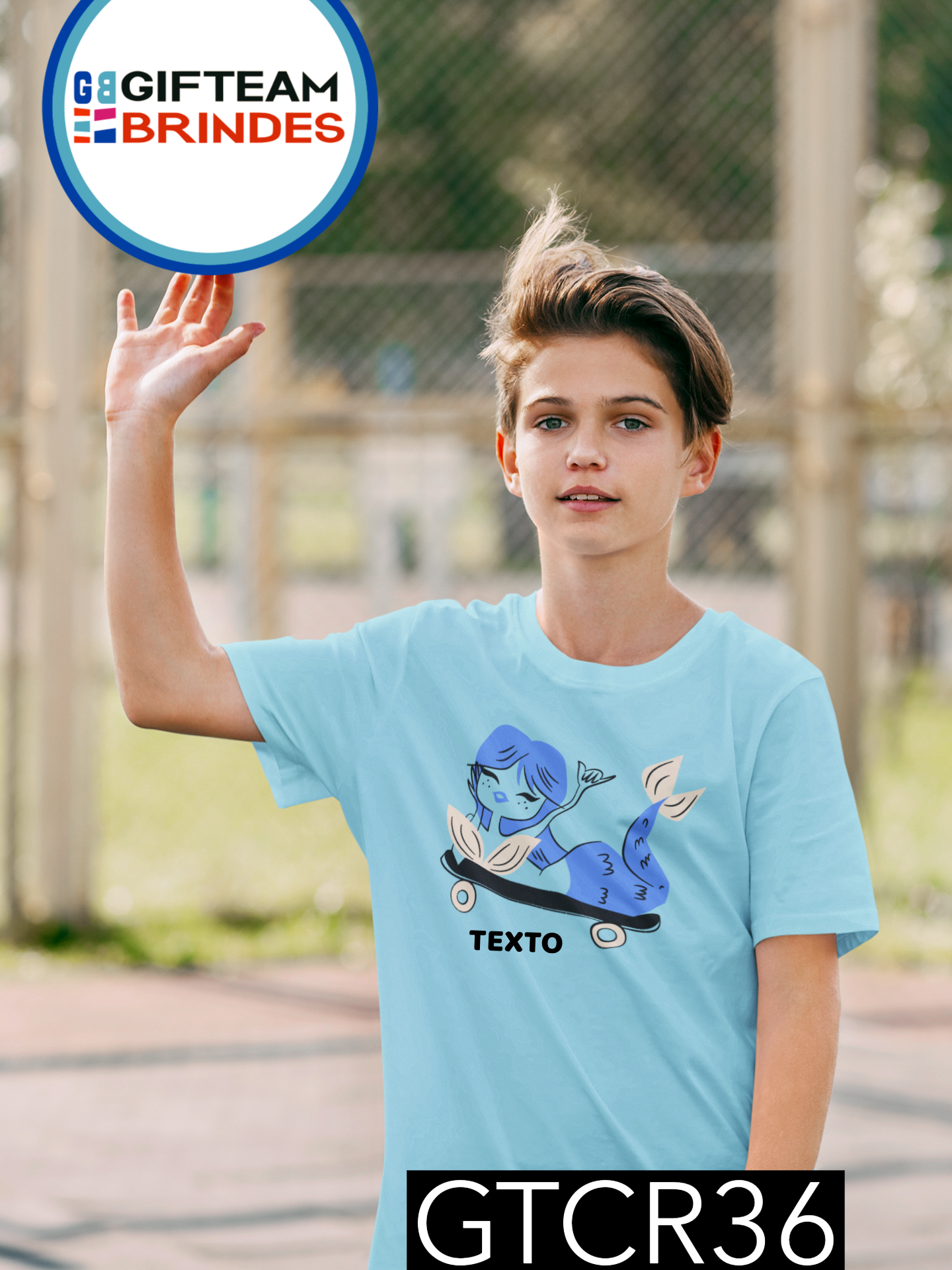 T-SHIRT CRIANÇA DESPORTO GTCR36