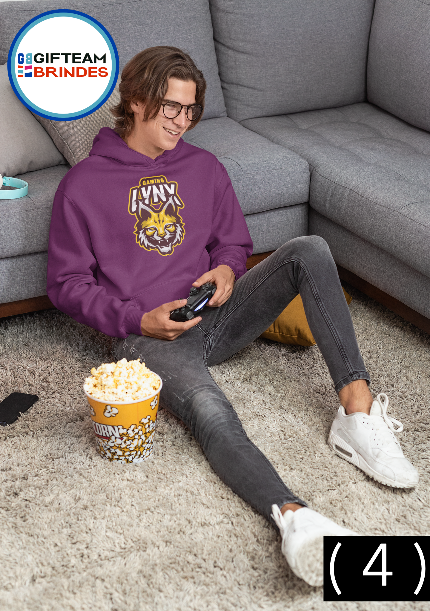 SWEAT SHIRTS CAPUZ HOMEM GAMING LYNX  236