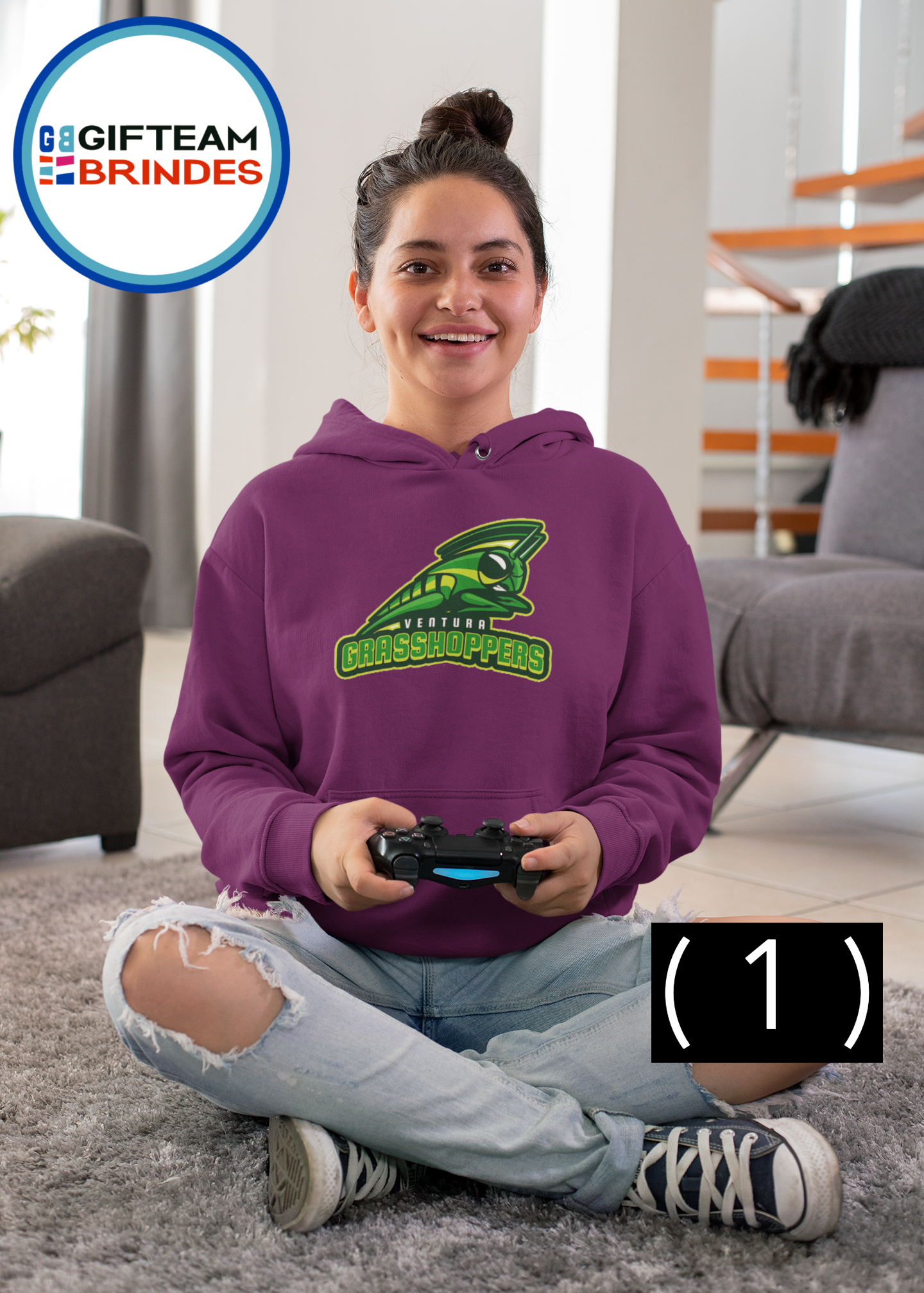 SWEAT SHIRTS CAPUZ SENHORA GAMING GRASSOPERS  236