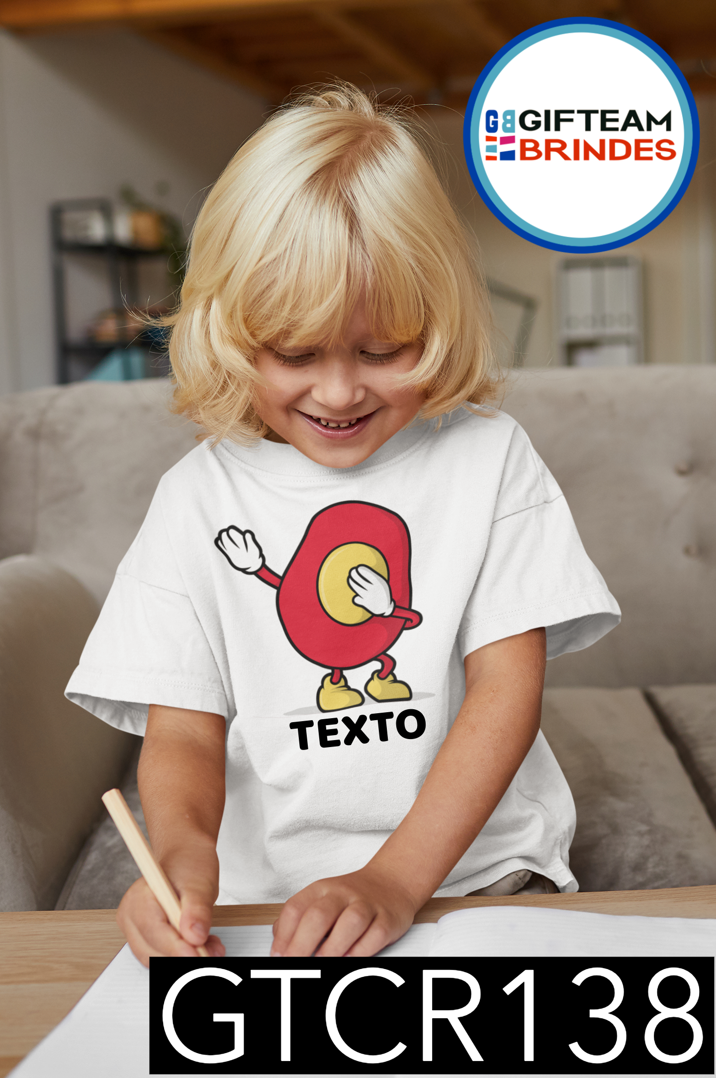 T-SHIRT CRIANÇA ALIMENTOS GTCR138