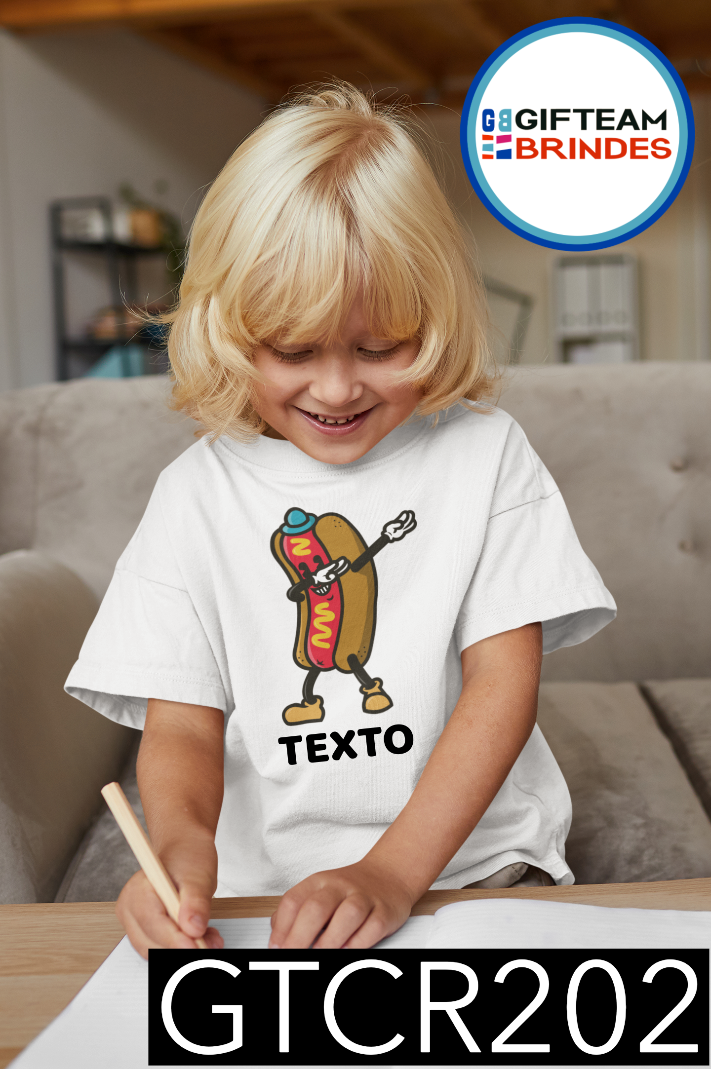 T-SHIRT CRIANÇA ALIMENTOS GTCR202