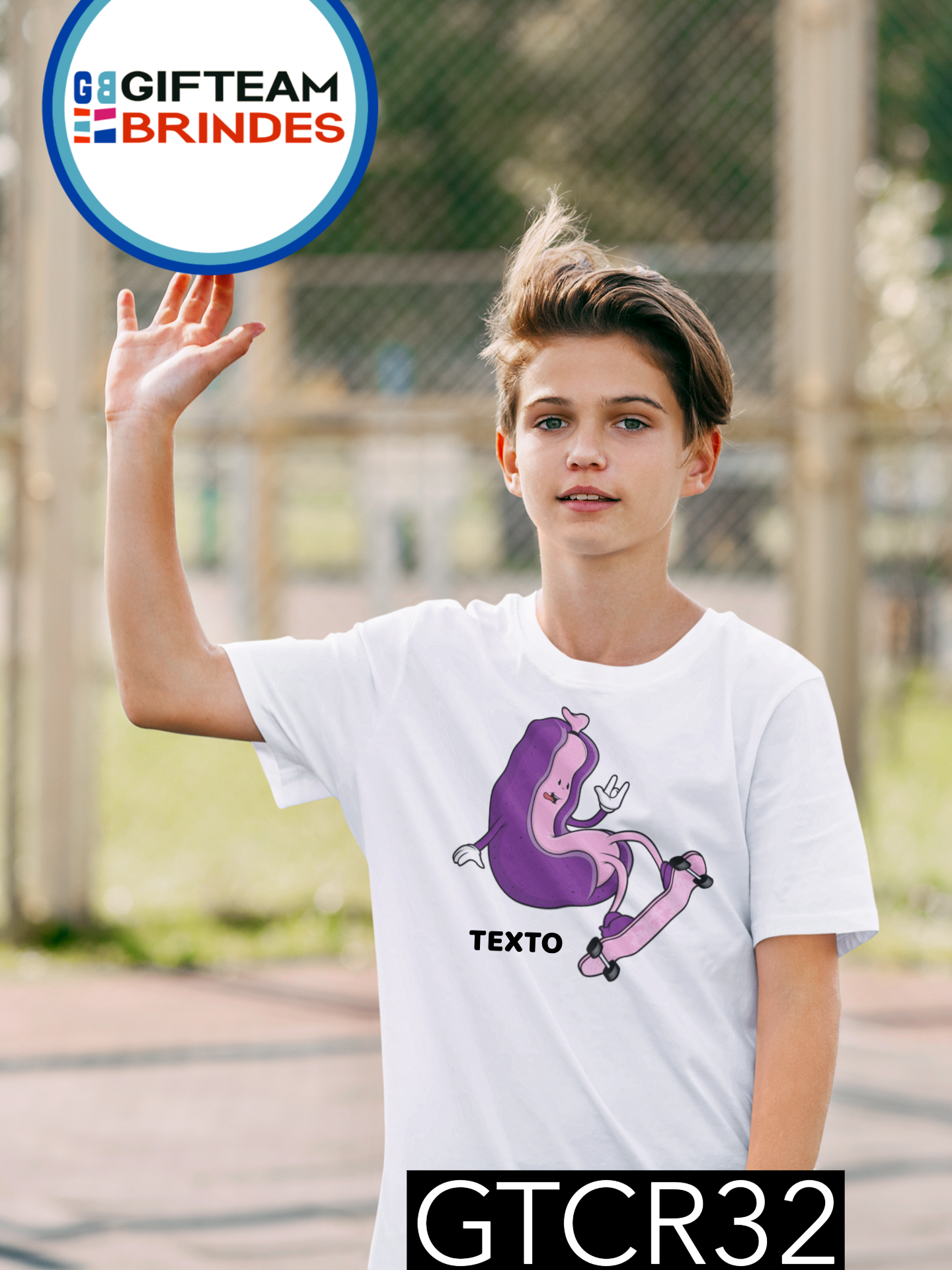 T-SHIRT CRIANÇA DESPORTO GTCR32