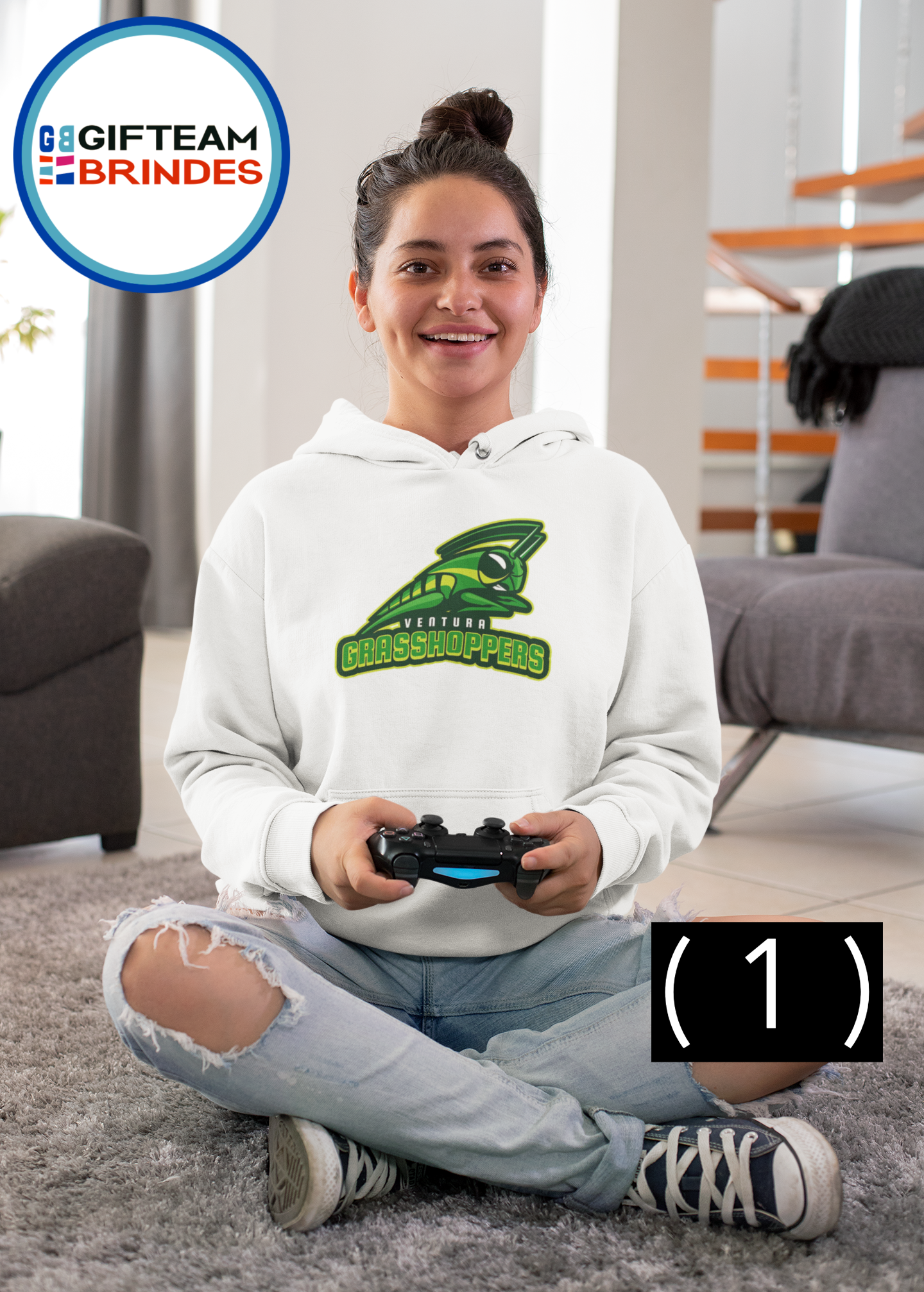 SWEAT SHIRTS CAPUZ SENHORA GAMING GRASSOPERS  236