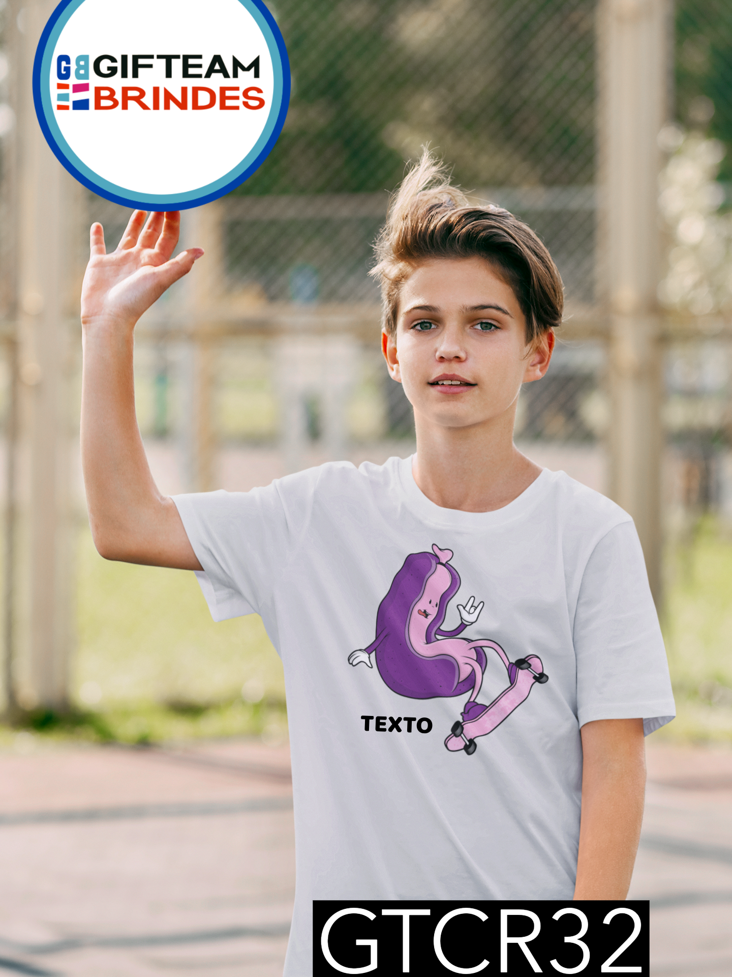 T-SHIRT CRIANÇA DESPORTO GTCR32