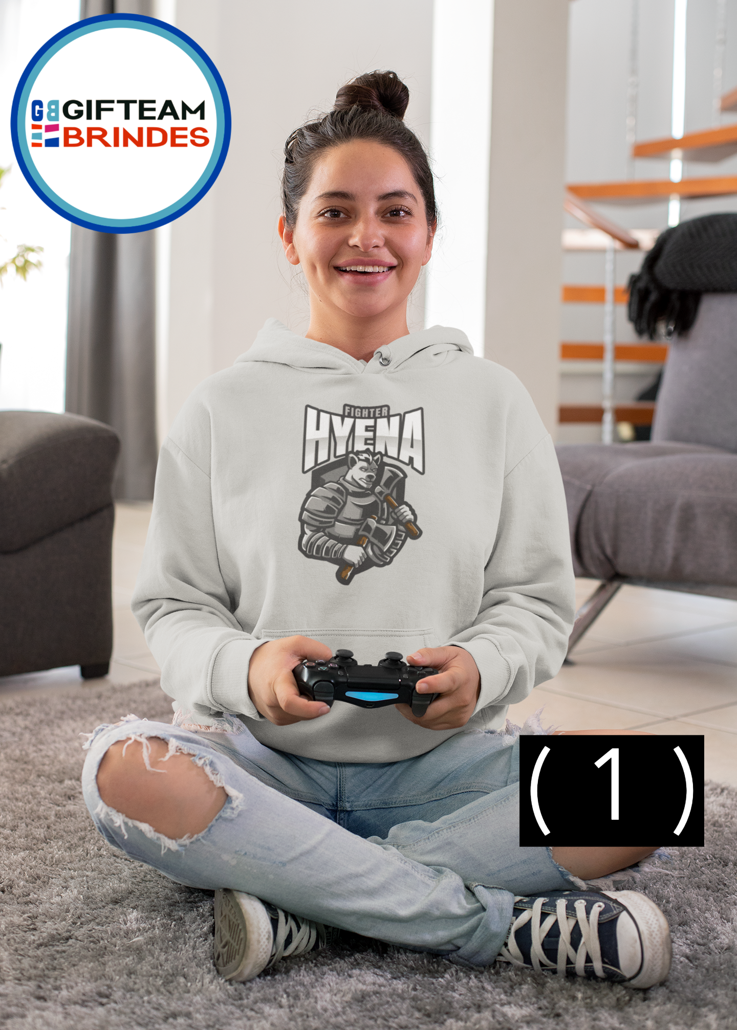 SWEAT SHIRTS CAPUZ SENHORA GAMING HYENA 236