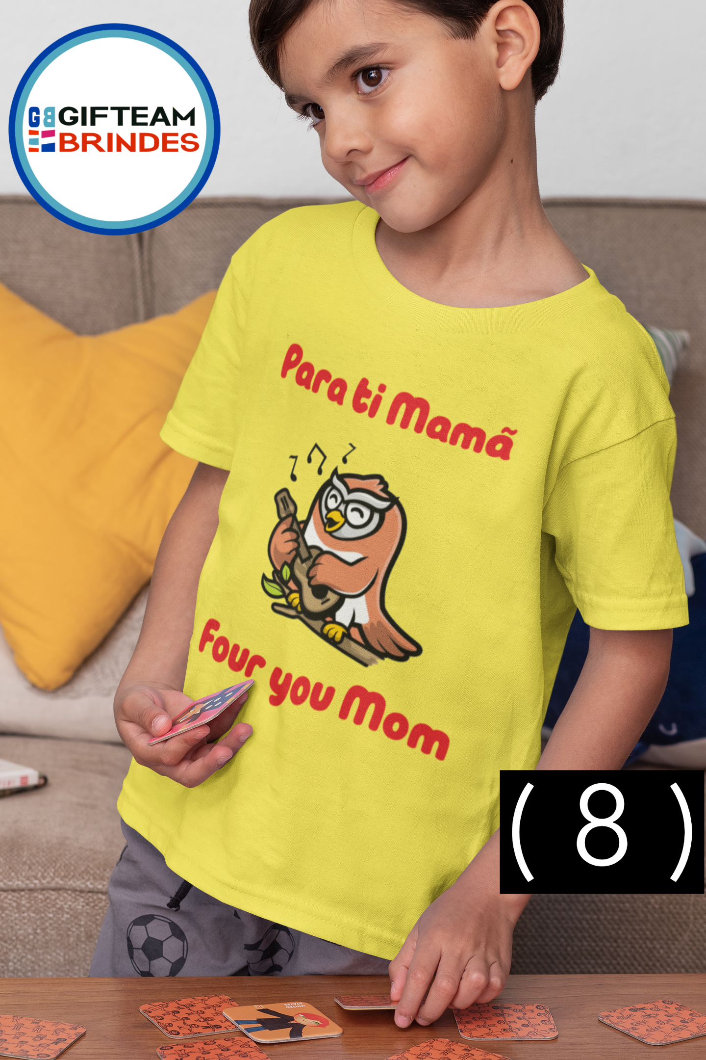 T-SHIRT CRIANÇA 4/6 UNISEXO PARA TI MAMA GTMN