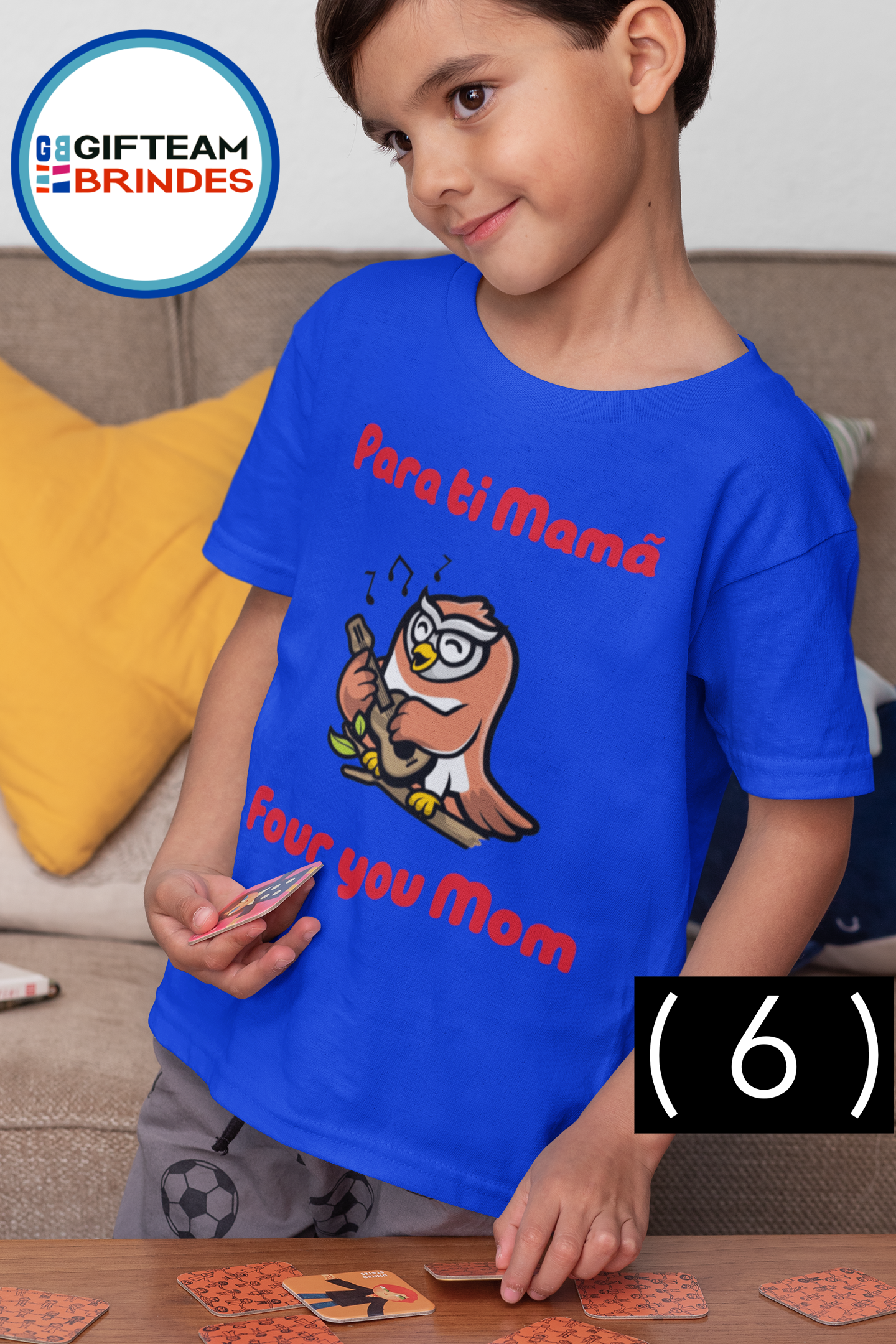 T-SHIRT CRIANÇA 4/6 UNISEXO PARA TI MAMA GTMN