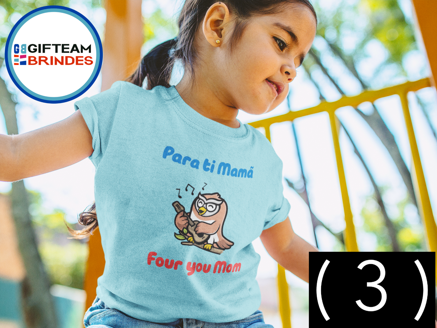 T-SHIRT CRIANÇA 4/6 UNISEXO PARA TI MAMA GTMN