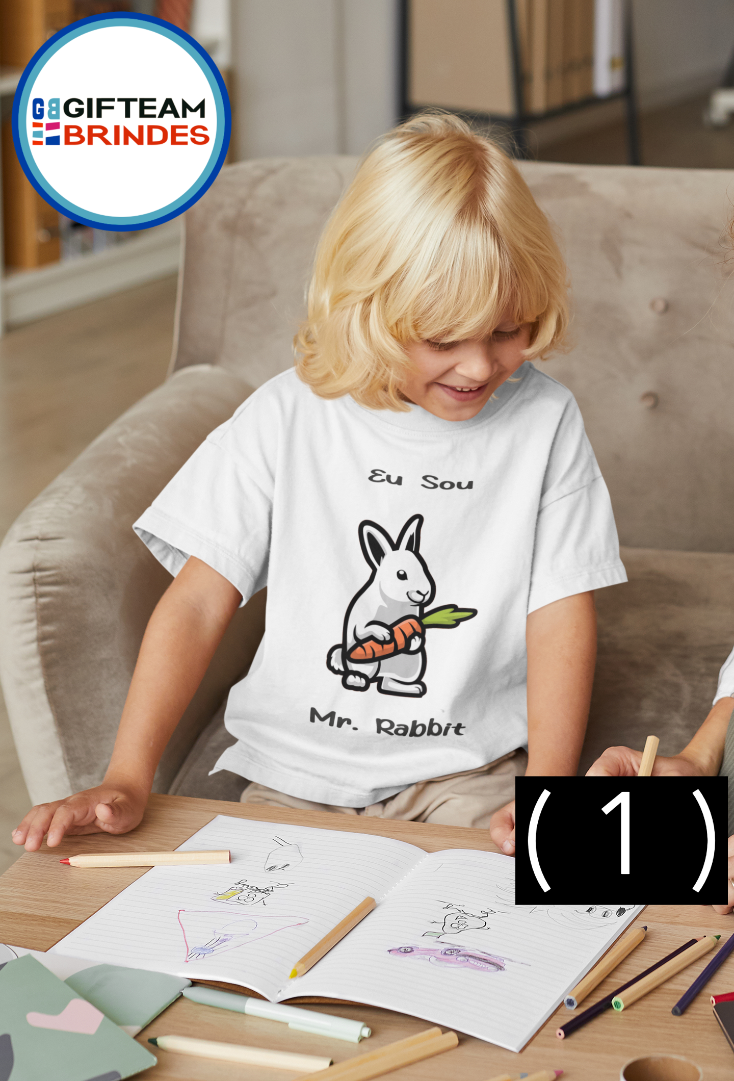 T-SHIRT CRIANÇA 4/6 UNISEXO MR.RABBIT GTMN