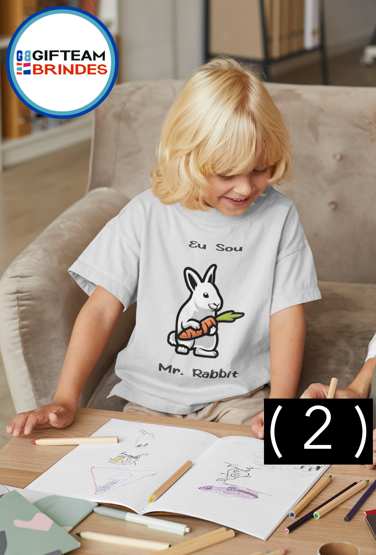 T-SHIRT CRIANÇA 4/6 UNISEXO MR.RABBIT GTMN