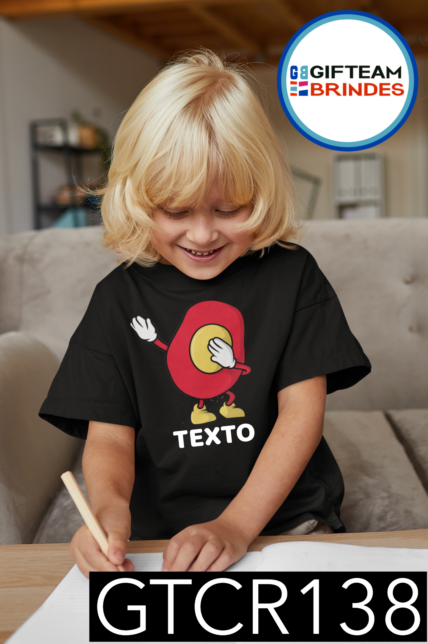 T-SHIRT CRIANÇA ALIMENTOS GTCR138