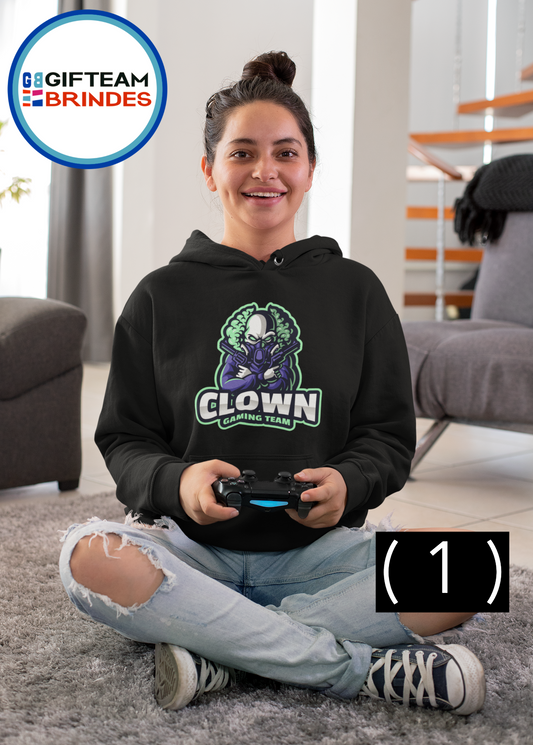 SWEAT SHIRTS CAPUZ SENHORA GAMING CLOWN  236