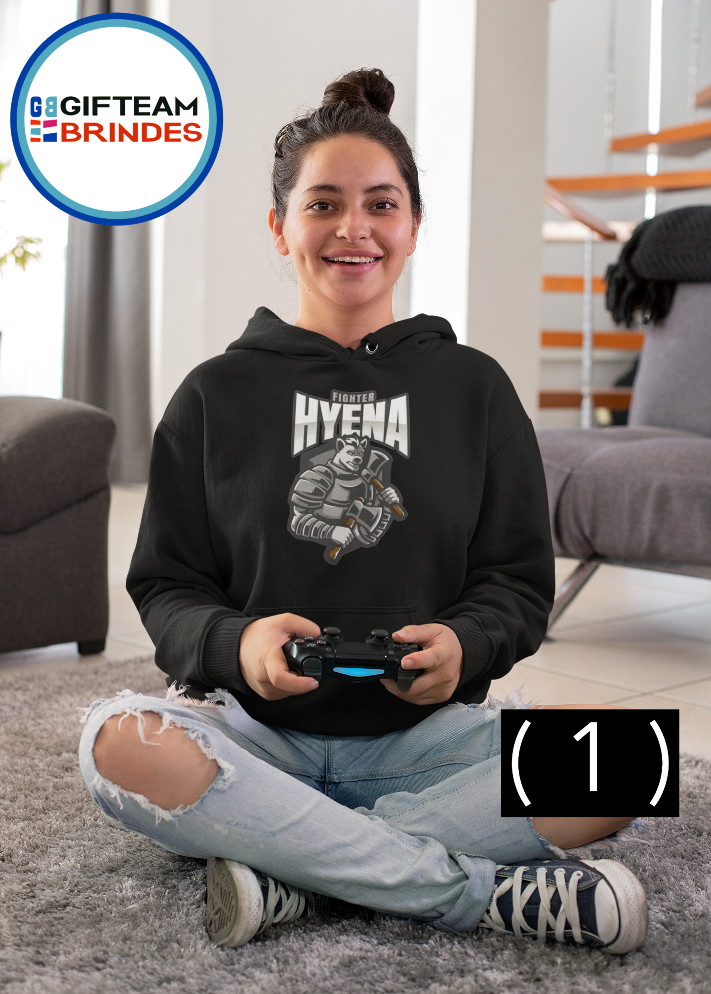 SWEAT SHIRTS CAPUZ SENHORA GAMING HYENA 236