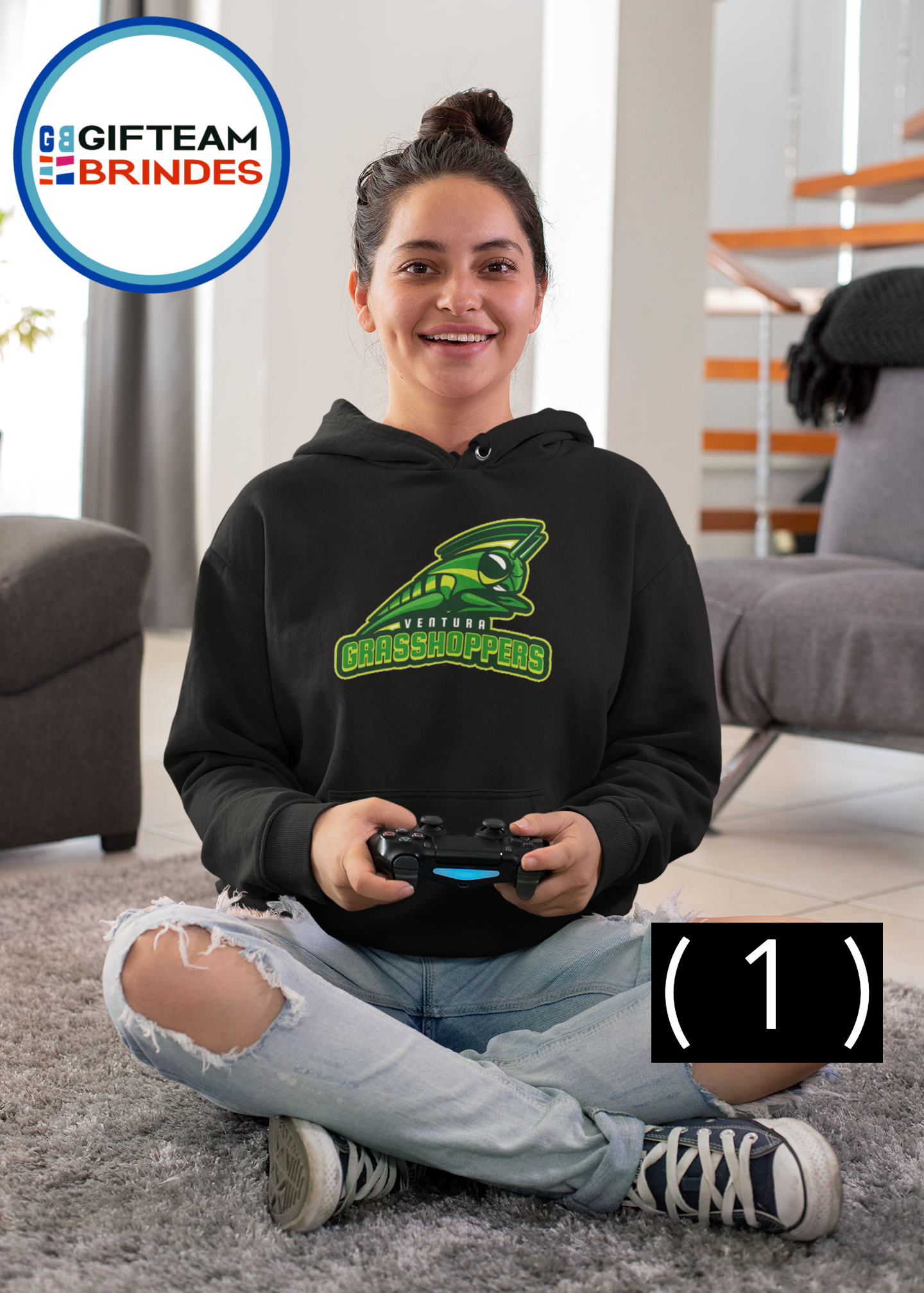 SWEAT SHIRTS CAPUZ SENHORA GAMING GRASSOPERS  236