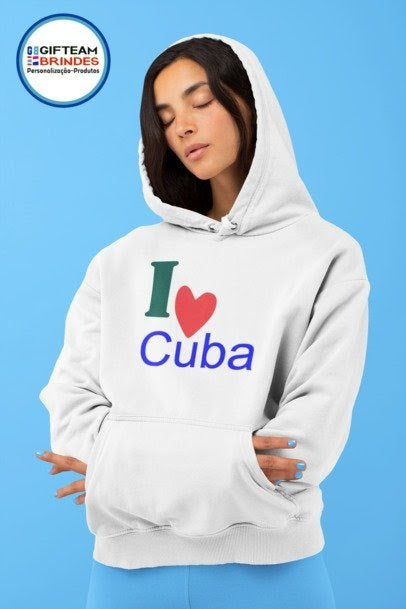 SWEAT CAPUZ SENHORA  I LOVE CUBA GTBC236