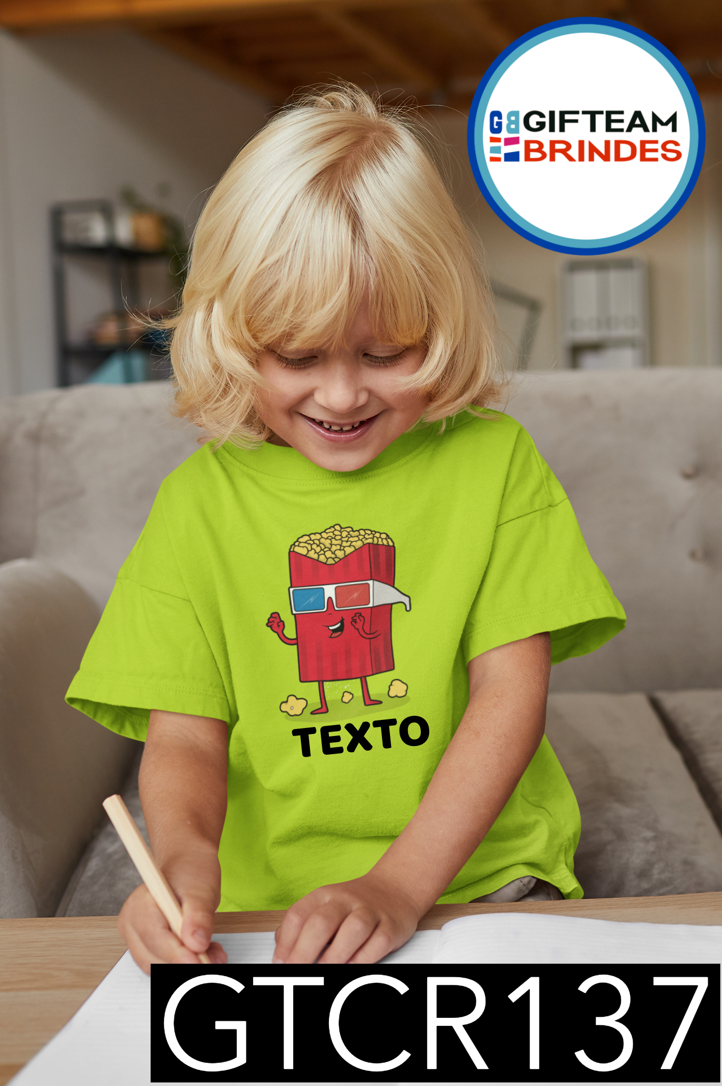 T-SHIRT CRIANÇA  ALIMENTOS GTCR137