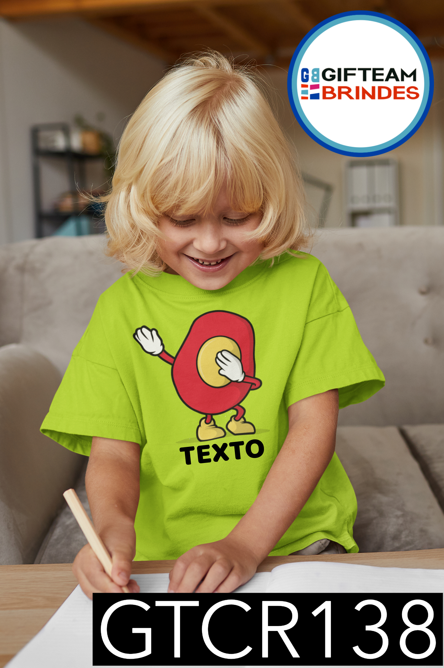 T-SHIRT CRIANÇA ALIMENTOS GTCR138