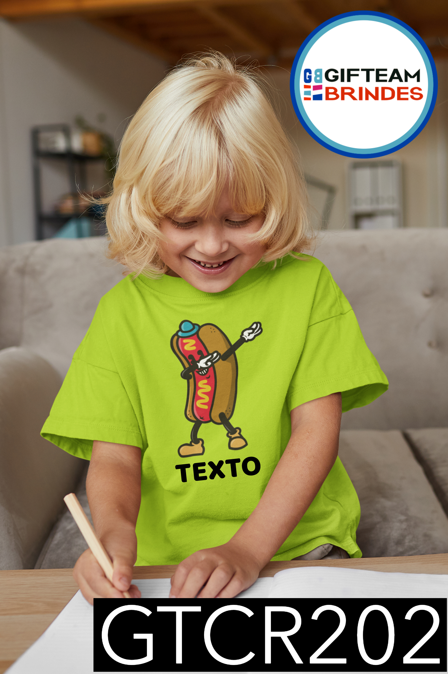 T-SHIRT CRIANÇA ALIMENTOS GTCR202