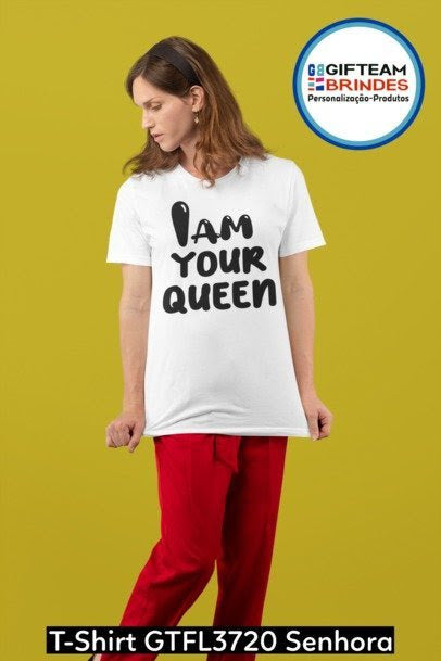 T-SHIRT SENHORA GTFL720 I AM YOUR QUEEN