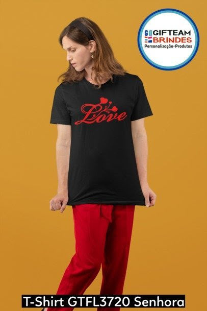 T-SHIRT SENHORA GTFL720 LOVE FLÔR