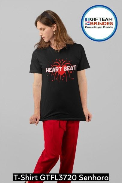 T-SHIRT SENHORA GTFL720 HEART BEAT